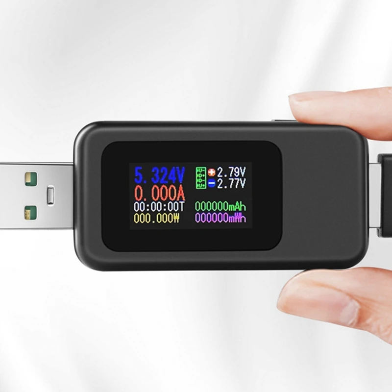 USB-тестер 10 в 1 цифровой вольтметр постоянного тока амперметр измеритель