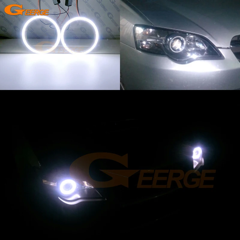 

Для Subaru Legacy Outback Liberty B4 BL BP BM BR ультра яркий COB комплект светодиодов «глаза ангела» Halo кольца автомобильные аксессуары