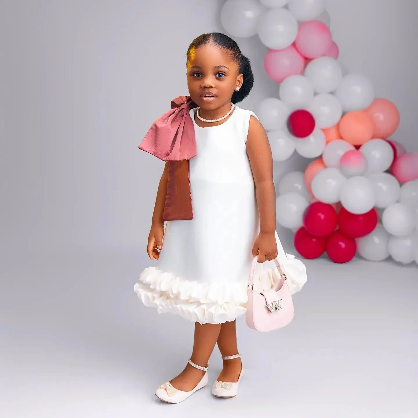 Белые платья с цветочным узором для девочек по индивидуальному заказу детские