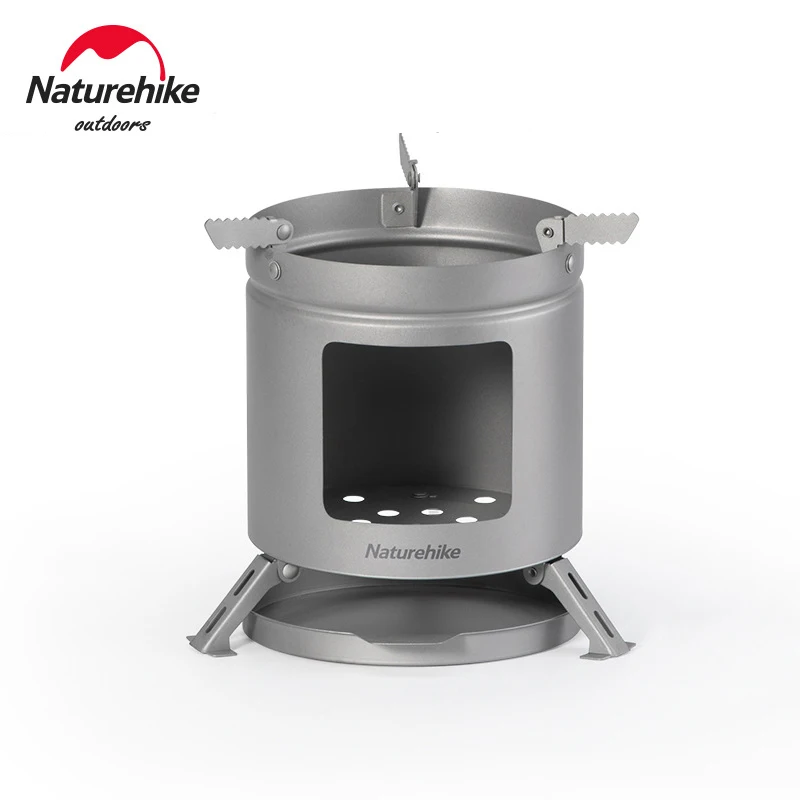 

Naturehike Outdoor MINI Firewood Stove Titanium Ultralight 200g Outdoor Camping BBQ Stove Bottom Bracket Travel Picnic Tool