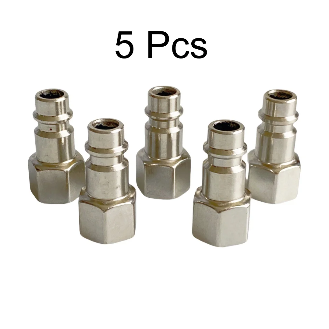 

Пневматические быстросъемные разъемы PF20 G1/4 BSP1/4 серебристого цвета 5 шт.