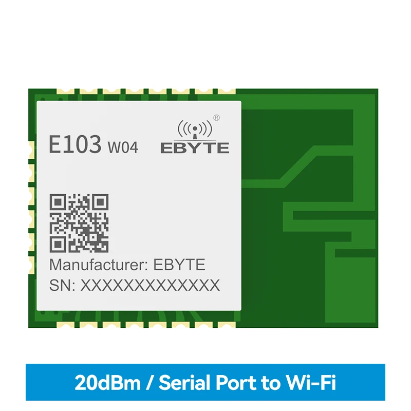 

Модуль с последовательным портом для Wi-Fi UART, Шлюз Modbus IoT E103-W04 порты TCP, UDP MQTT HTTP 20 дБм, дальность 70 м, умный дом