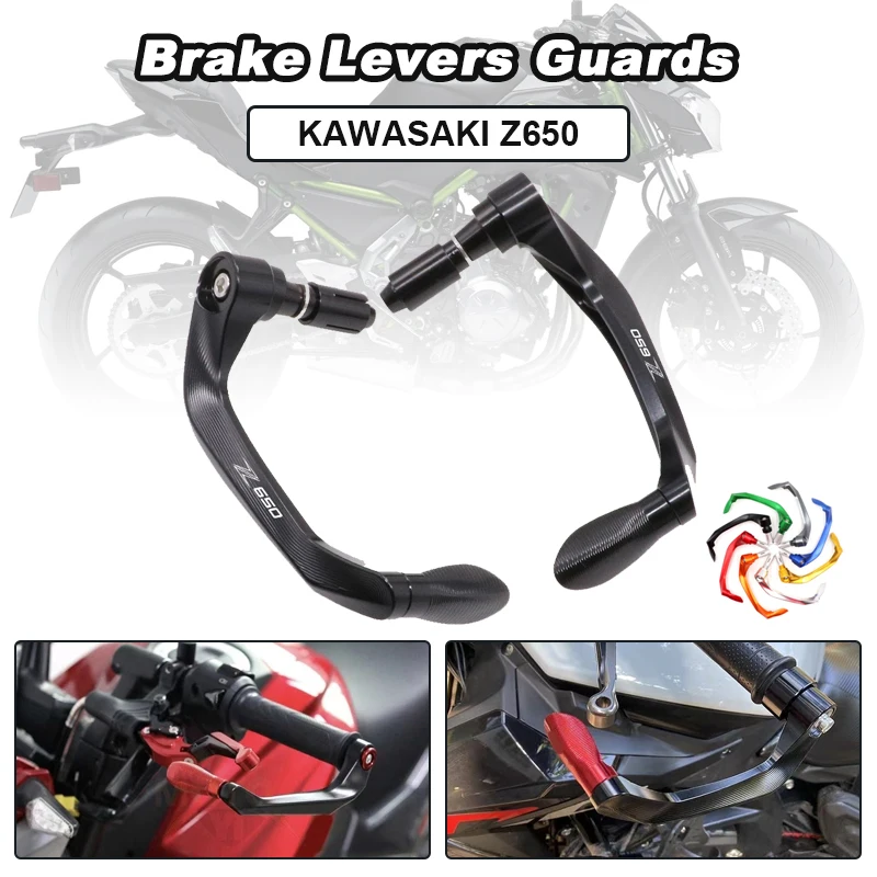 

Motorcycles CNC Crash Pads Brake Clutch Levers Guards for KAWASAKI Z650