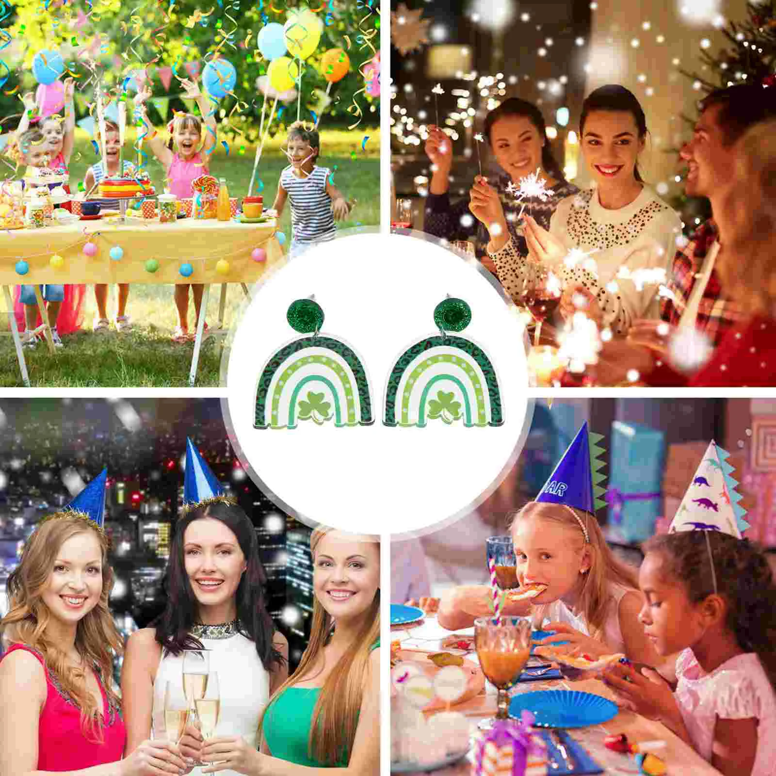 

1 Pair Earrings Creative Charming Unique Patrick Earrings Drop Earrings St Patrick's Day Ear Decors Dangle Earrings