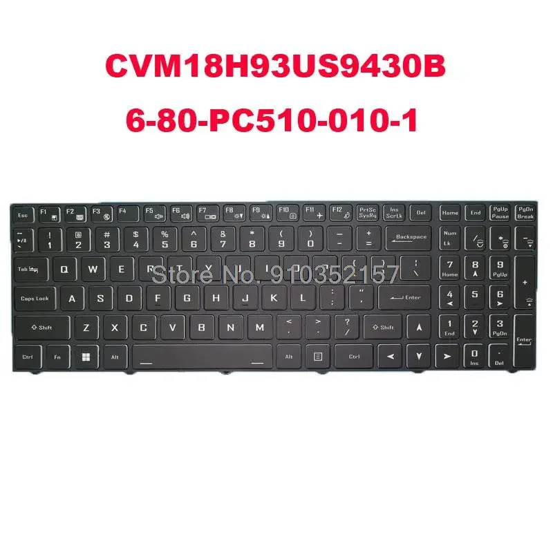 Клавиатура США без подсветки для CLEVO PC50 PC50DC PC70 PC70DC CVM18H93US9430B 6-80-PC510-010-1 WIN11