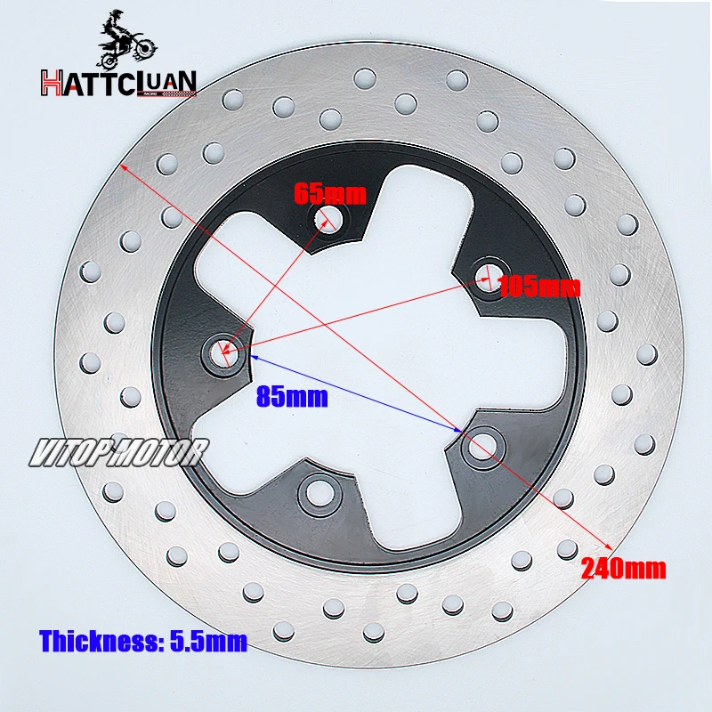 

Подходит для Suzuki RF 400 600 900 GSX 400 Inazuma SV 400 650 GSF 600 1200 Bandit GSX 650 750 GSXR 1100 1300 Ротор заднего тормозного диска