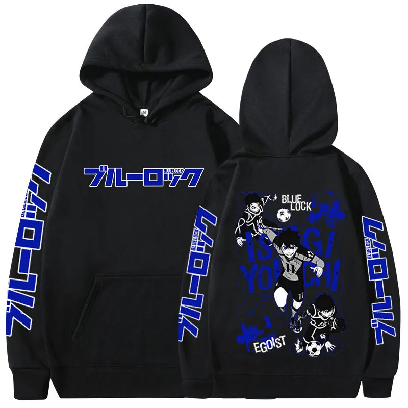 

Новые толстовки с рисунком аниме Blue Lock Isagi Yoichi, Мужская искусственная толстовка, уличная одежда, толстовки, пуловеры в стиле Харадзюку, одежда унисекс
