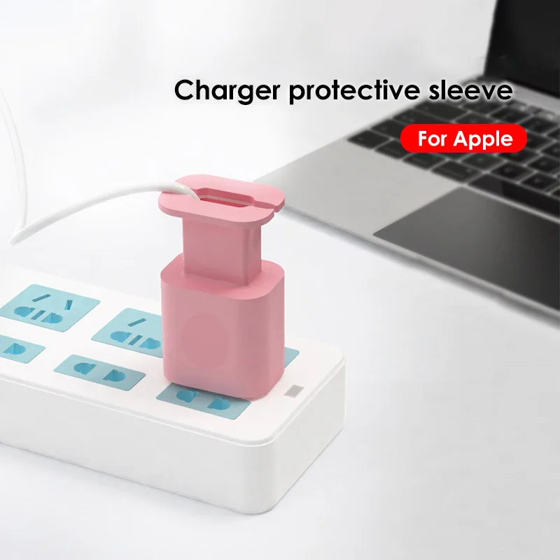 

2 In 1 Silicone Charger Protector Data Cable Winder For Apple IPhone 18w/20w Power Adapter Case Anti-Break Data Cord Storage