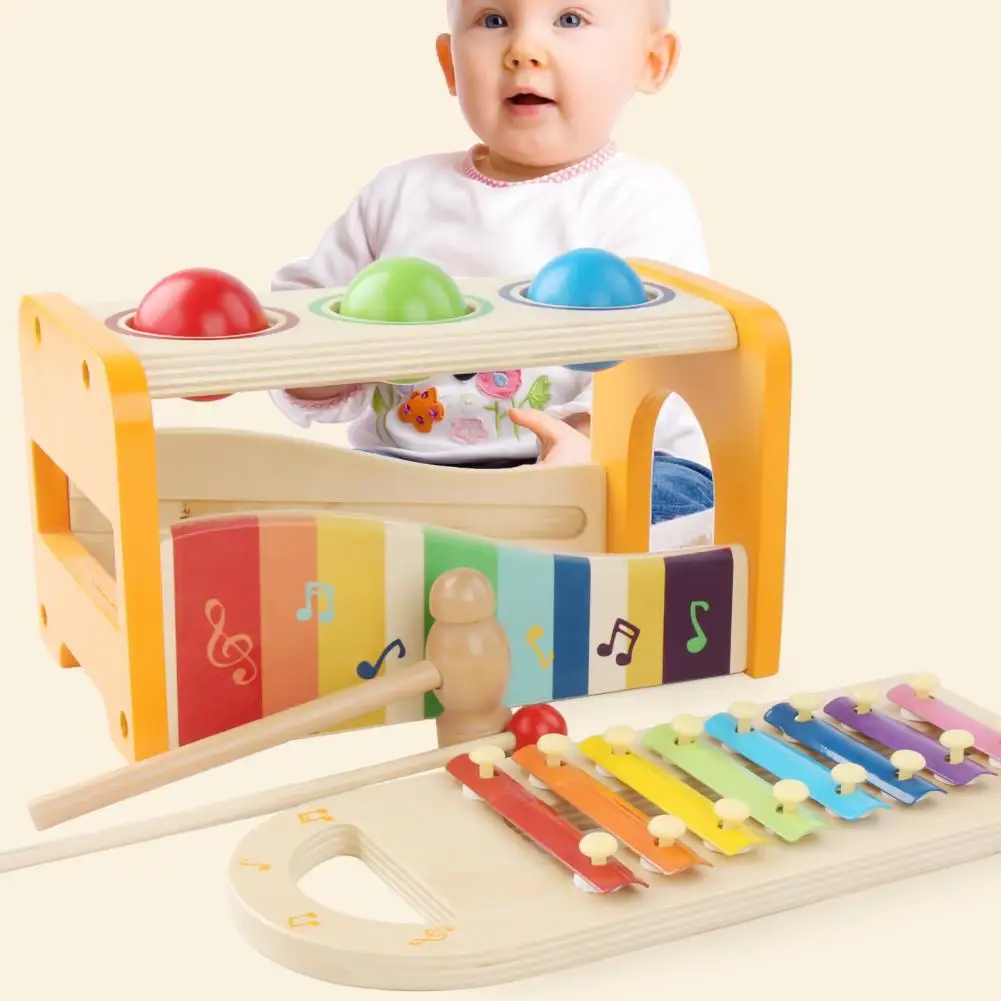 

Hape 8-note Melody Hand-knocked Piano Table Xylophone Musical Instrument 2-in-1 Infant Children's Educational Toys Wooden Music