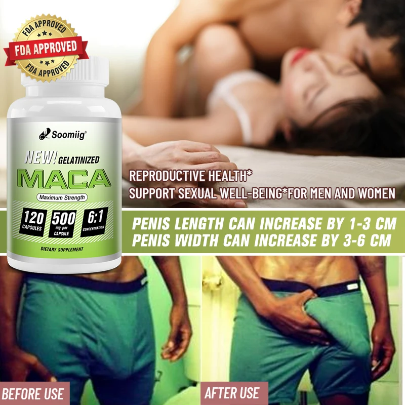 

Natural Male Enhancement - Boost Energy, Performance, Stamina, Mood - Relieve Fatigue, Burnout - Men's Health Supplements