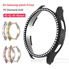 Алмазный защитный чехол для Samsung Galaxy Watch 4 40 мм 44 мм, поликарбонатный чехол для Samsung Galaxy Watch 4 Classic 42 мм 46, аксессуары для часов
