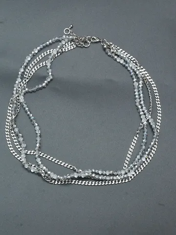 Хрустальная цепочка из нержавеющей стали, ожерелье-чокер