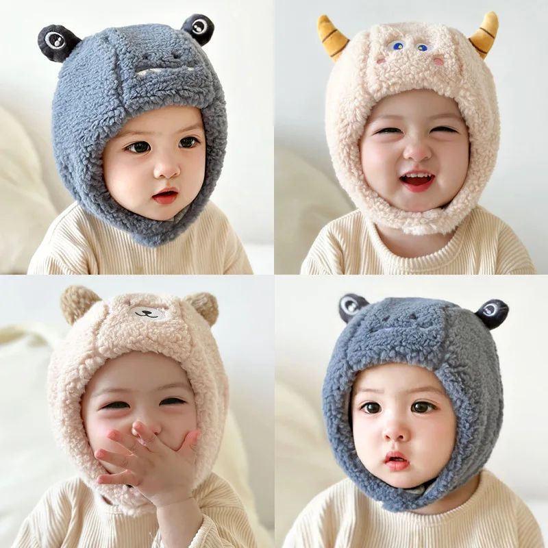 

Wool Hat for Infanyt Baby Boy Girl Cute Cartoon Fashion Toddler Beanie Autumn Winter Cashmere Warm Cap for 5-24 Month Baby