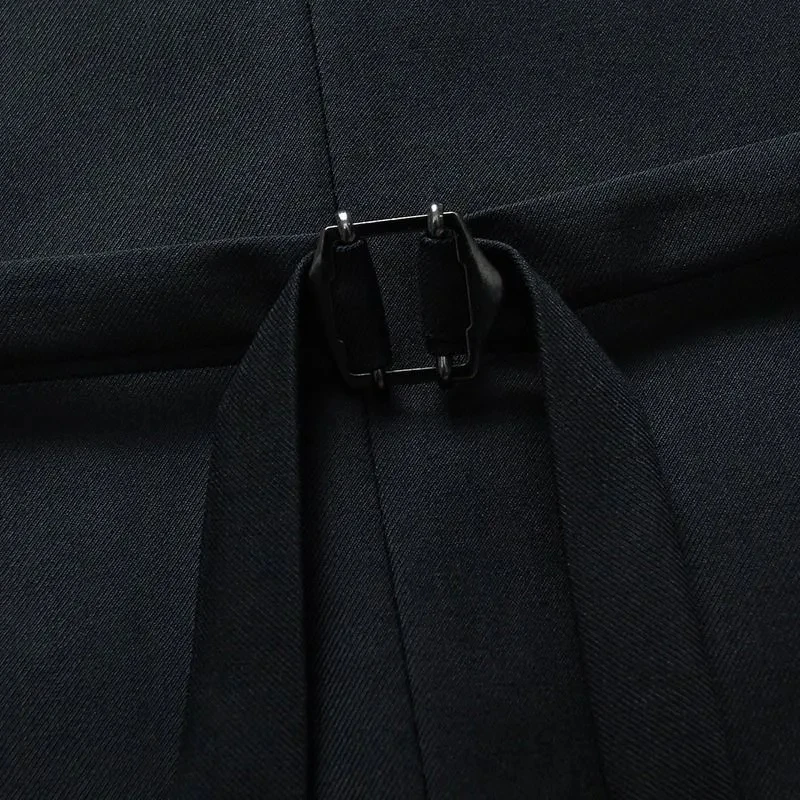 Жилет мужской с V-образным вырезом официальный пиджак без рукавов повседневный