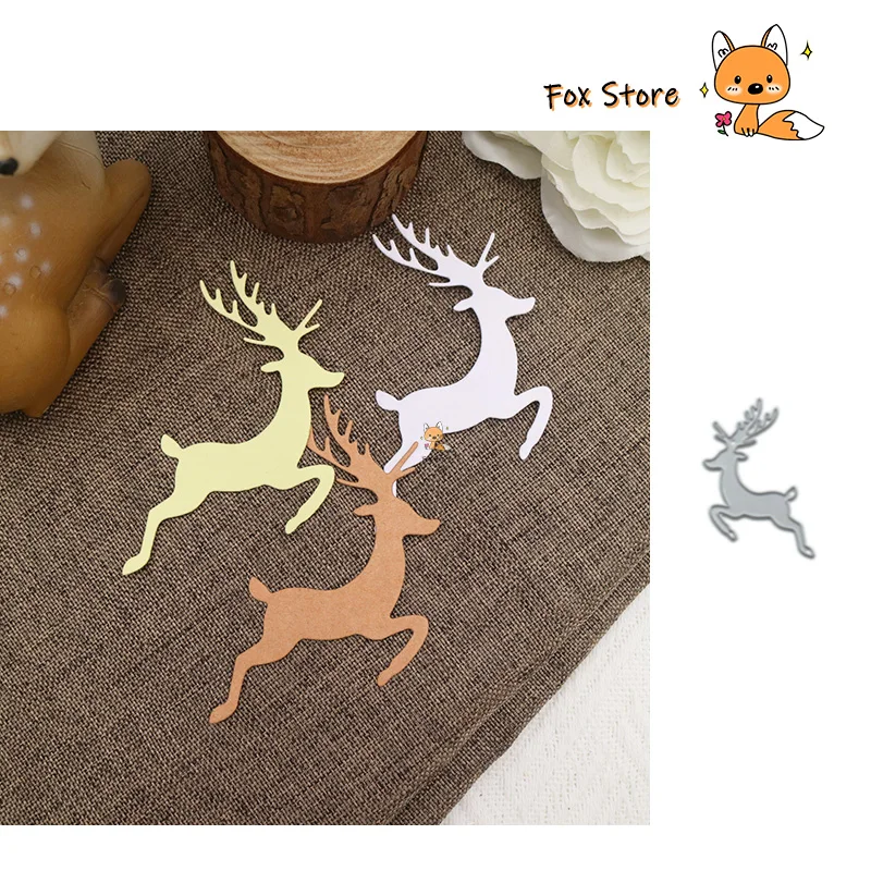 

Running Deer Cutting Dies Star Metal Cutters for Scrapbooking Tools Handmade Paper Cards Knife Mould Embossing Stencil Template