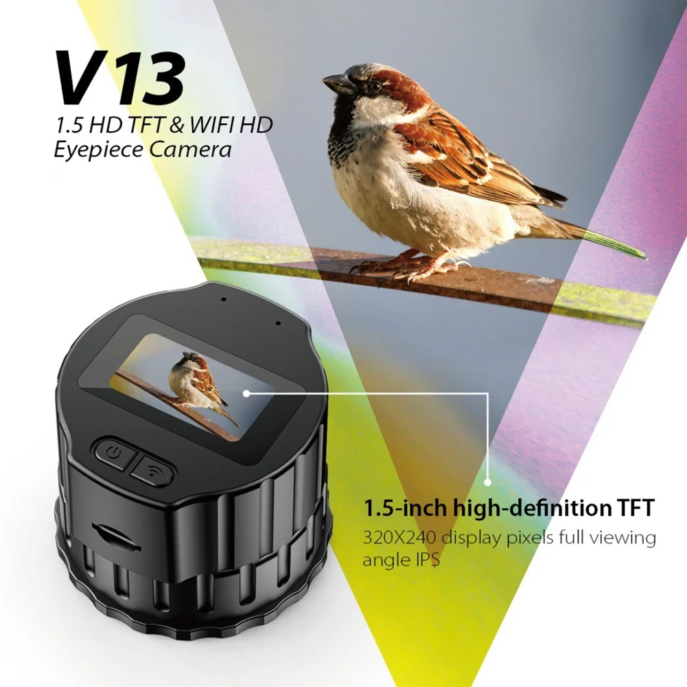 Новый микроскоп V13 Wi-Fi HD электронный окуляр камера 1 5-дюймовый экран оптический