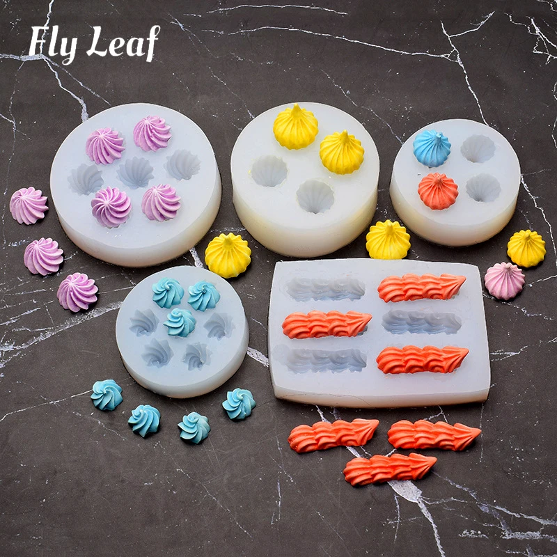 

Fly Leaf 2021 Hot New Products five Cream Chocolate Candy Silicone Molds DIY Hand Made baking molds cake decoration molds