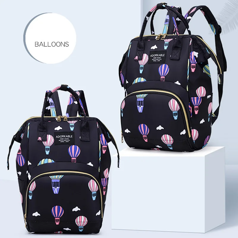 

Portable Mommy Bag Large Capacity Leisure Double Shoulder Mother And Baby Bag Diaper Bag Backpack Stroller Bag Baby Organizer