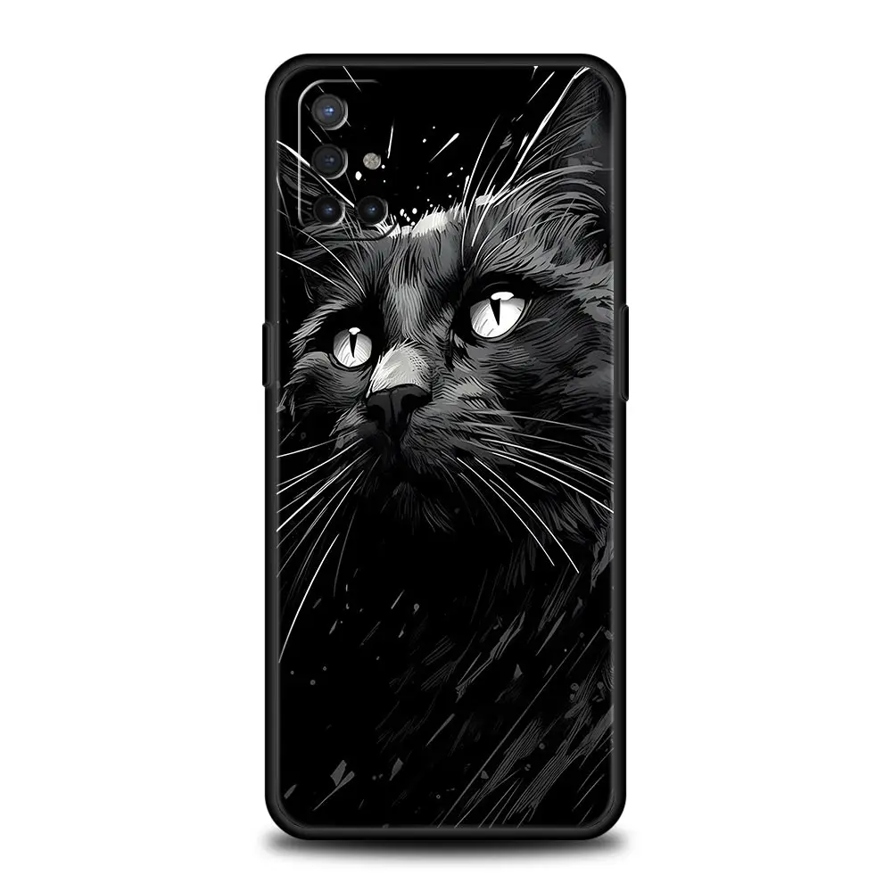 Чехол для телефона OnePlus 12 11 10 9 Pro 9T 12R 10R 9R 9RT 10T 8T 8 7 6T 7T Nord 2T CE 2 5G N200 N10 N100 Cover Black Cat (art.: 3920cd0982ce6) - 3920cd0982ce6