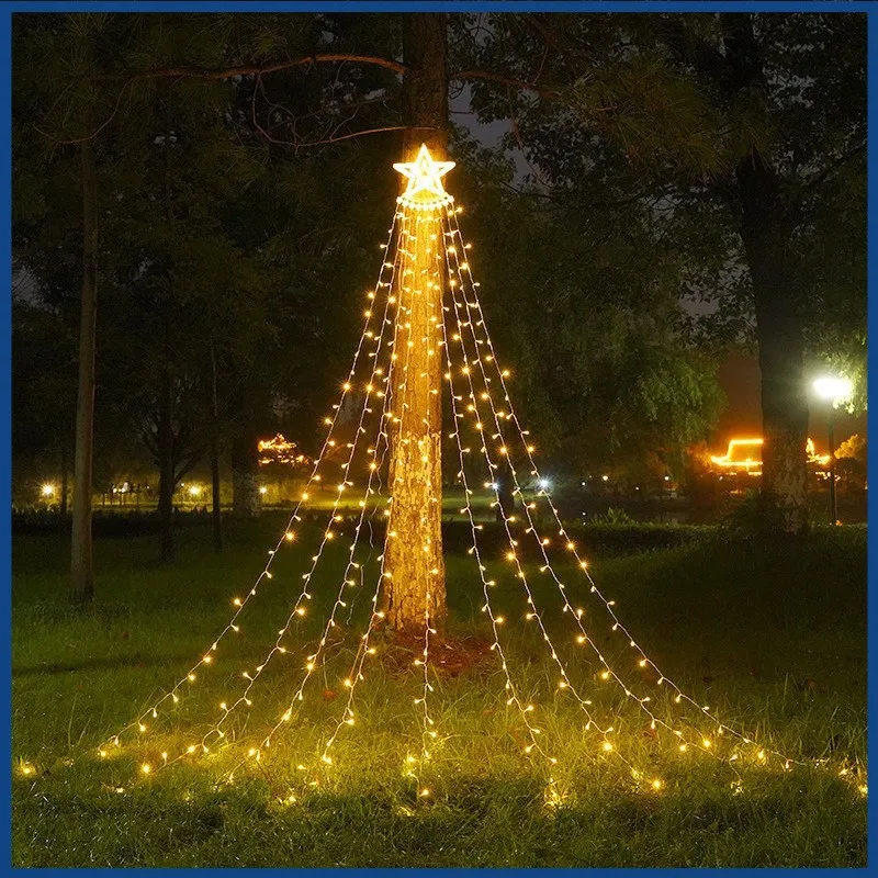 

Светодиодная гирлянда из медной проволоки, 3,5 М, праздничная уличная лампа, гирлянда для рождественской елки, украшение для свадебной вечер...