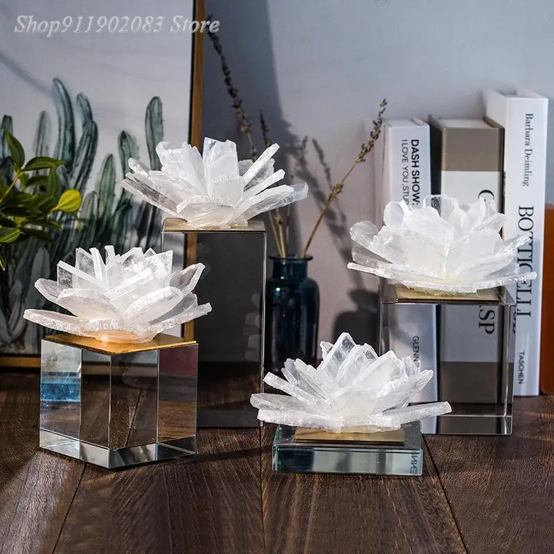 

2022 натуральный пар ручной работы, хрустальное украшение, Хрустальный цветок, прозрачная Ремесленная скульптура, декоративные фигурки, укра...