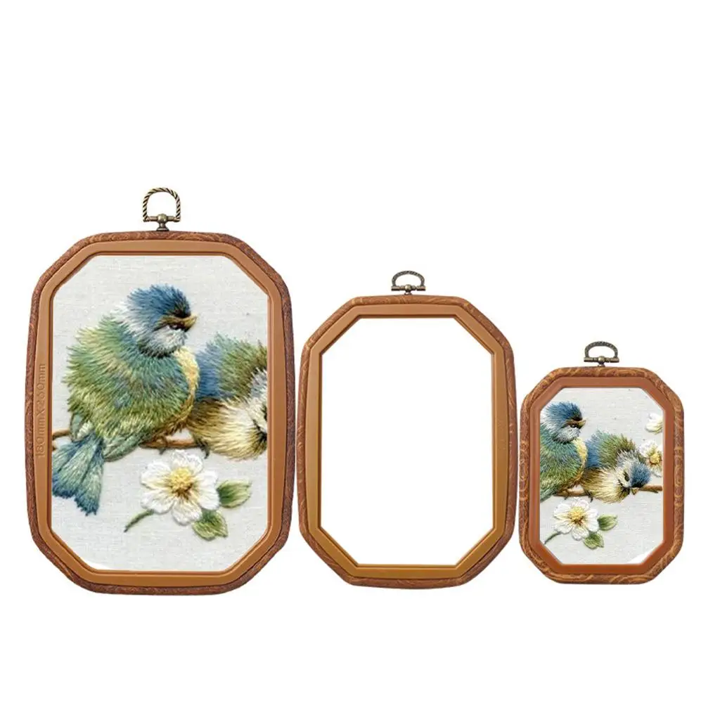 

3Pcs ABS Plastic Embroidery Hoops Sewing Tools Decor for Sewing and Hanging