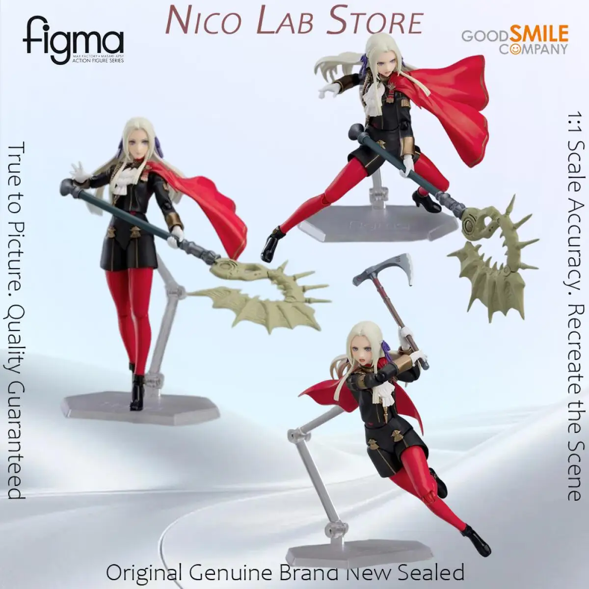Фото В наличии: Оригинальная фигурка Good Smile Figma Эдельгард фон Хресвелг из аниме Fire Emblem Three Houses, коллекционная модель в коробке №1