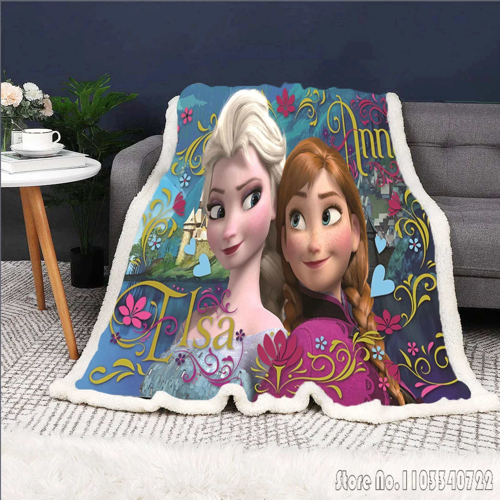 Одеяло Холодное сердце принцесса Эльзы Олаф милое одеяло с изображением