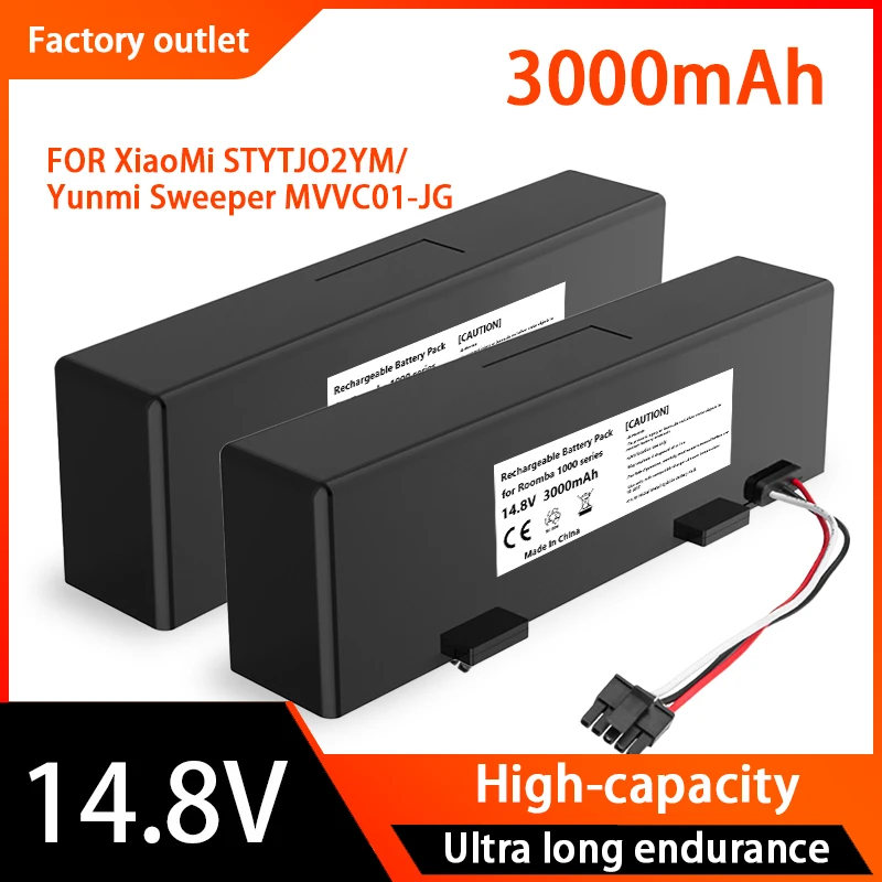 

18650 4S1P 14.8V 3000mAh Sweeper Battery Pack,For Xiaomi Mijiami Robot Vacuum Mop Sweeping Robot STYTJ02YM