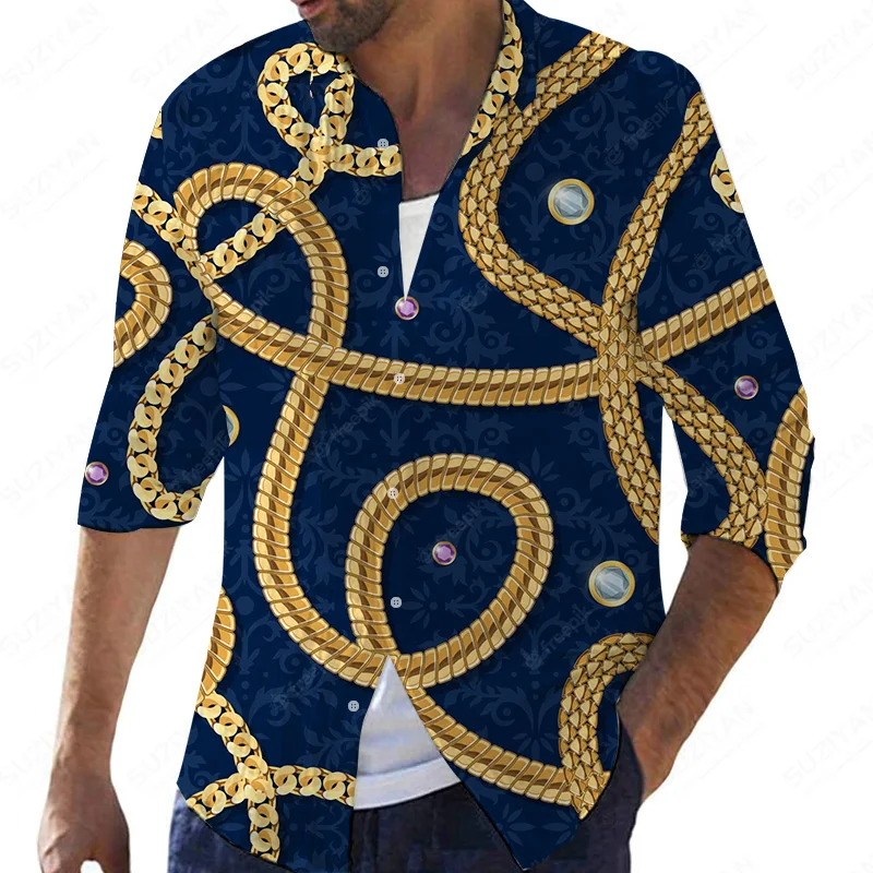 

Модная одежда с пуговицами и цветочным принтом, модная мужская одежда с принтом, клетчатая одежда, британская одежда, рубашки для мужчин