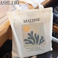 shopper women shoulder bags matisse summer large capacity casual canvas fun art printing messenger bag fashion harajuku letter