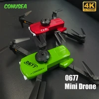 2022 0677 rc dron mini drone 4k drones with dual camera hd 4k obstacle avoid optical flow fpv wifi quadcopter remote control toy