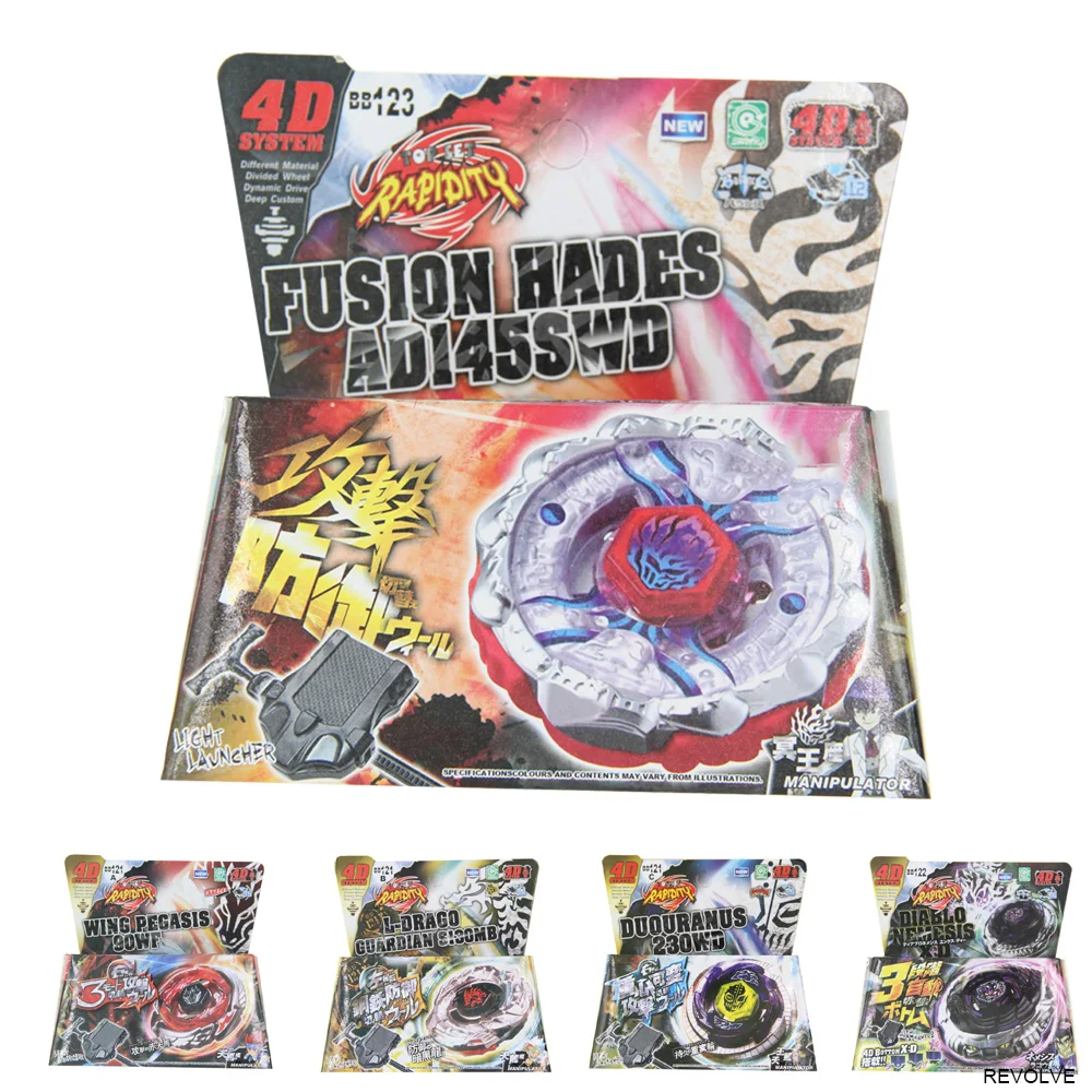 

B-X TOUPIE BURST BEYBLADE METAL FUSION Rapidity Spinning Top B123 Fusion Hades / Firefuse Darkhelm AD145SWD BB-123