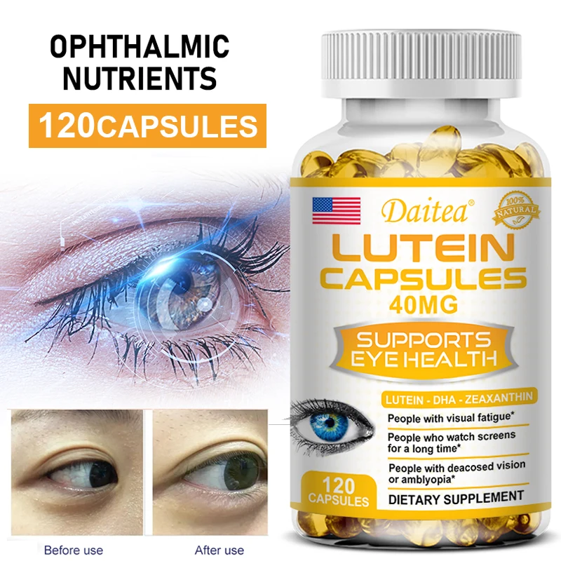 

Eye Health Supplement Containing Lutein and Zeaxanthin To Improve Healthy Vision, Relieve Eye Fatigue and Combat Myopia