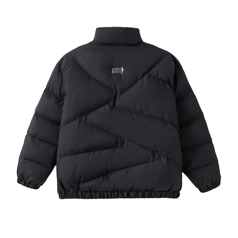 Rainbowtouches Mens Winter Down Jackets Fashion Korean Stand Collar Warm Parkas Cotton Padded Jacket Male New Designer Coats