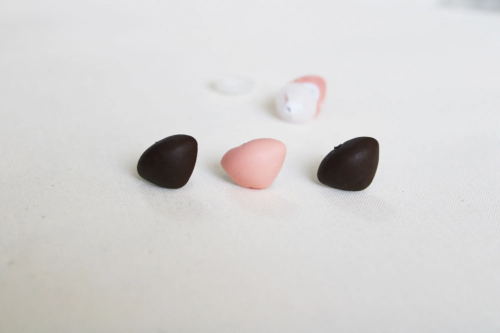 50 шт. Новинка 18 мм новый стиль коричневый розовый мягкий треугольный нос с washe для