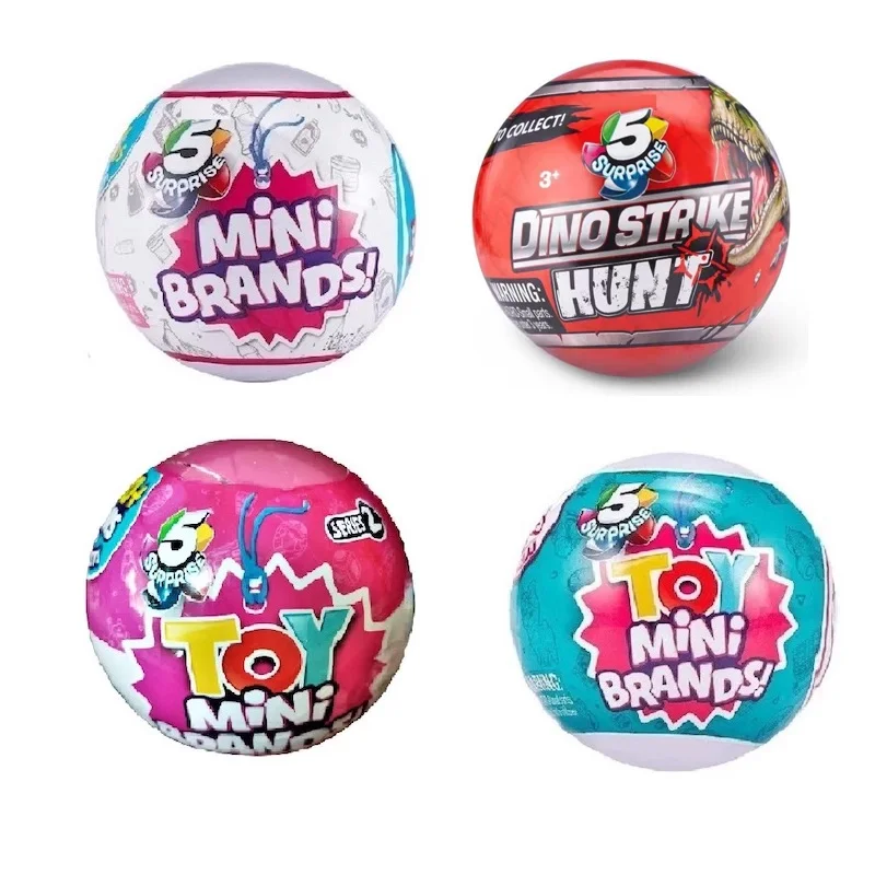 

1 Piece of 5-petal Different Surprise Balls Mini Brand Fun Gadgets Boys and Girls Novel Blind Box Toys Mini Fake Food Toys