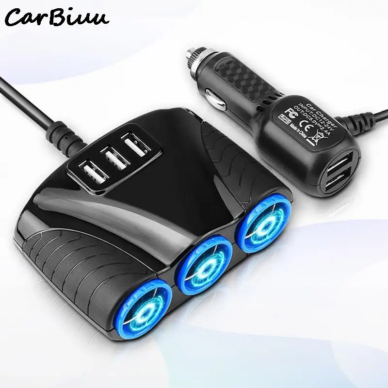 

Автомобильный USB-разветвитель для прикуривателя, 12 В, 24 В