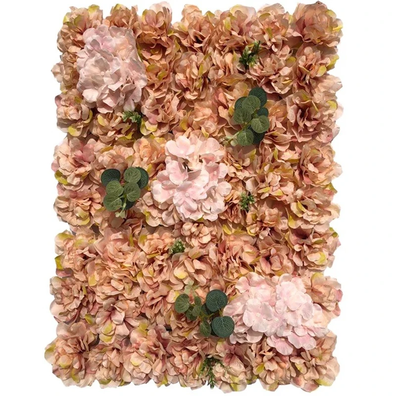 

60x40cm Artificial Flower Wall Wedding Decoration Hydrangea Rose Fake Flowers Wedding Christmas Decor Flower Wall Panels