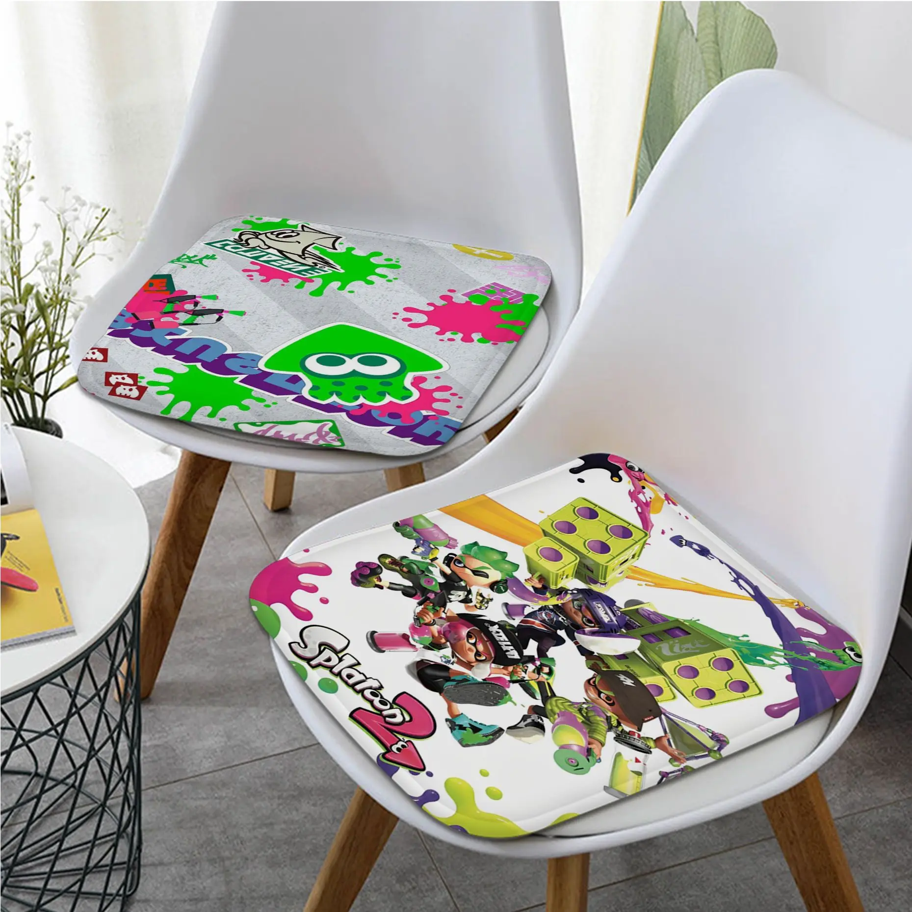 

Splatoon Tie Rope Fabric Cushion Non-slip Living Room Sofa Decor Students Stool Tatami Office Chair Cushions