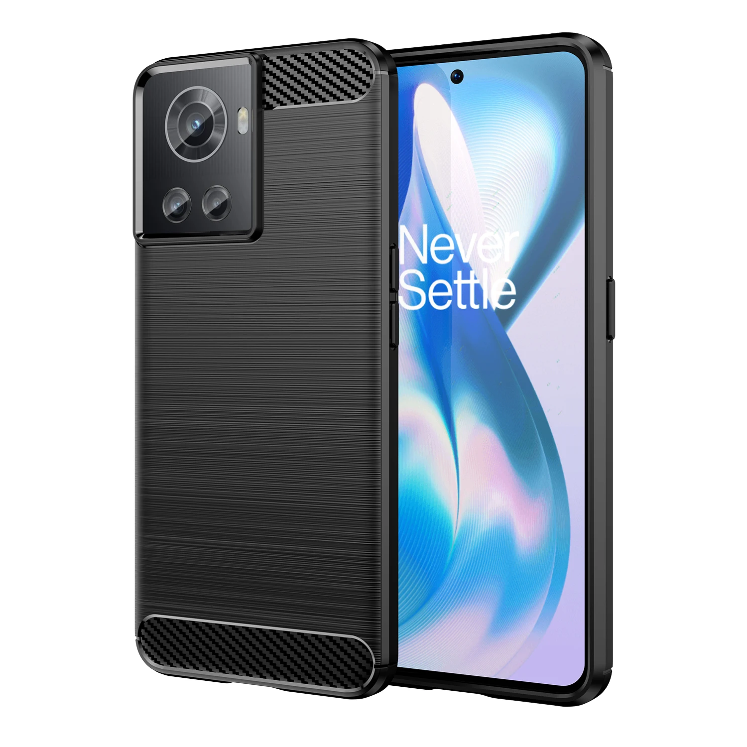 

For OnePlus 10R Case Cover For OnePlus 10R Funda Shell Shockproof Soft Carbon Fiber Phone Bumper For OnePlus 10R