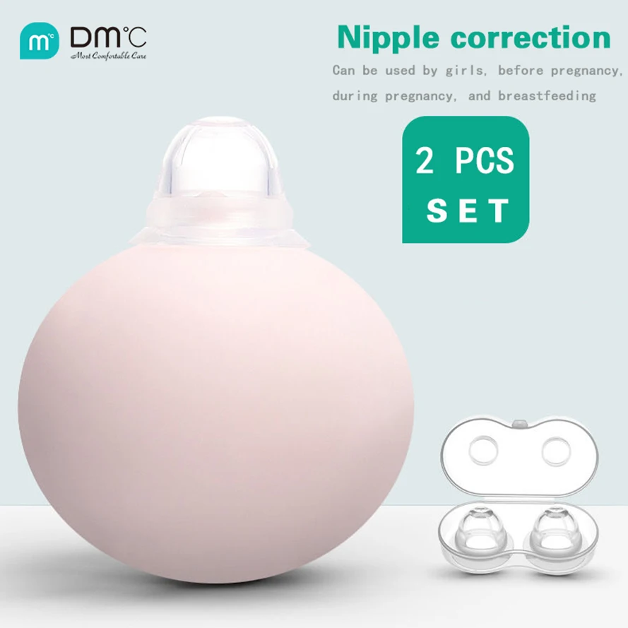 

Nipple Correction Device Inverted Flat Short Girl Pregnant Women Breastfeeding Period Retractor 2pcs Nipple Sucker for Inverted