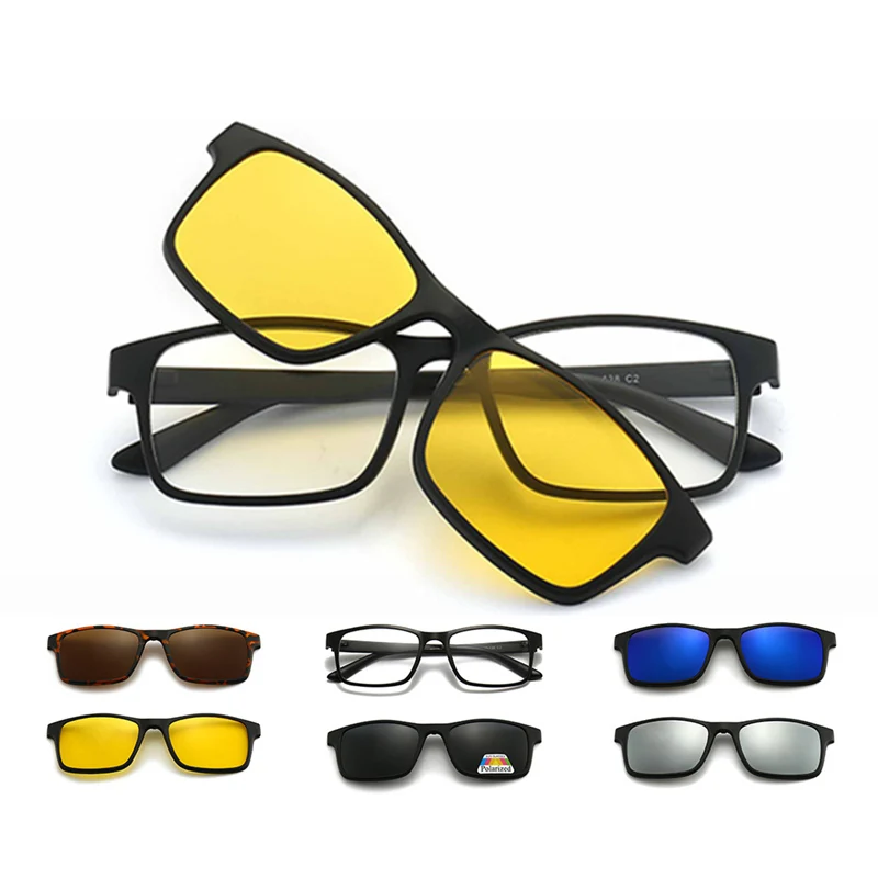 Очки солнцезащитные поляризационные с магнитной застежкой для мужчин и женщин