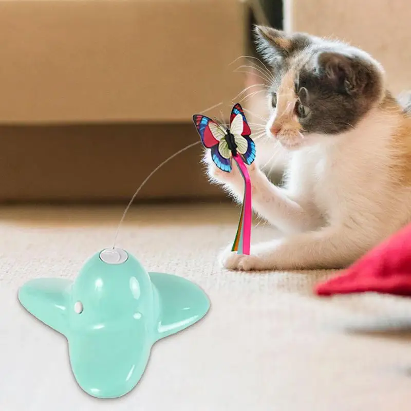 

Милая электрическая вращающаяся красочная бабочка птица забавная Мерцающая игрушка для кошки мерная интеллектуальная Декорация