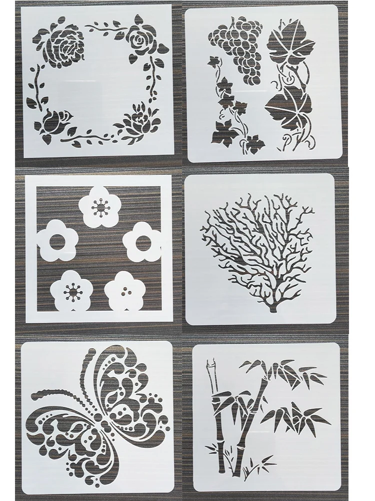 1Pcs 13*13Cm Flower DIY Layering Stencils Wall Painting Furniture Scrapbook Coloring Embossing Album Decorative Template |