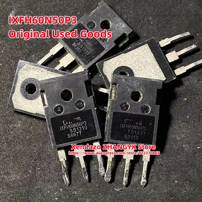 

5 шт./лот IXFH60N50P3 60A 500V IXFH60N50 60N5 0 Power MOSFET TO-247 оригинальные б/у товары