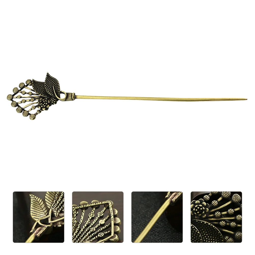 

1Pc Copper Retro Style Hair Stick Classical Ancient Style Bride Hair Accessories