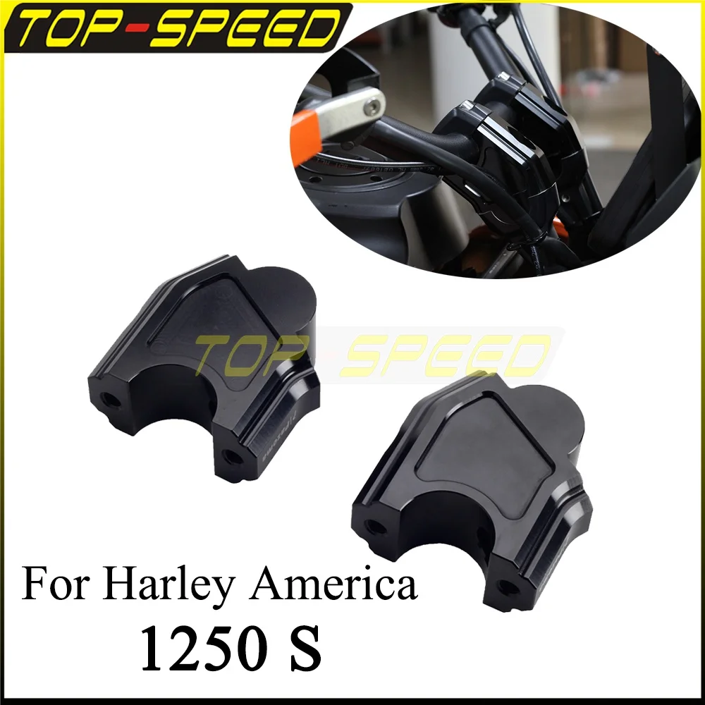 

Motorcycle Handlebar Riser Clamp Adapter Mount Seat Handle Bars Extension Block Kit For Harley Pan America 1250 1250S 2021-2022