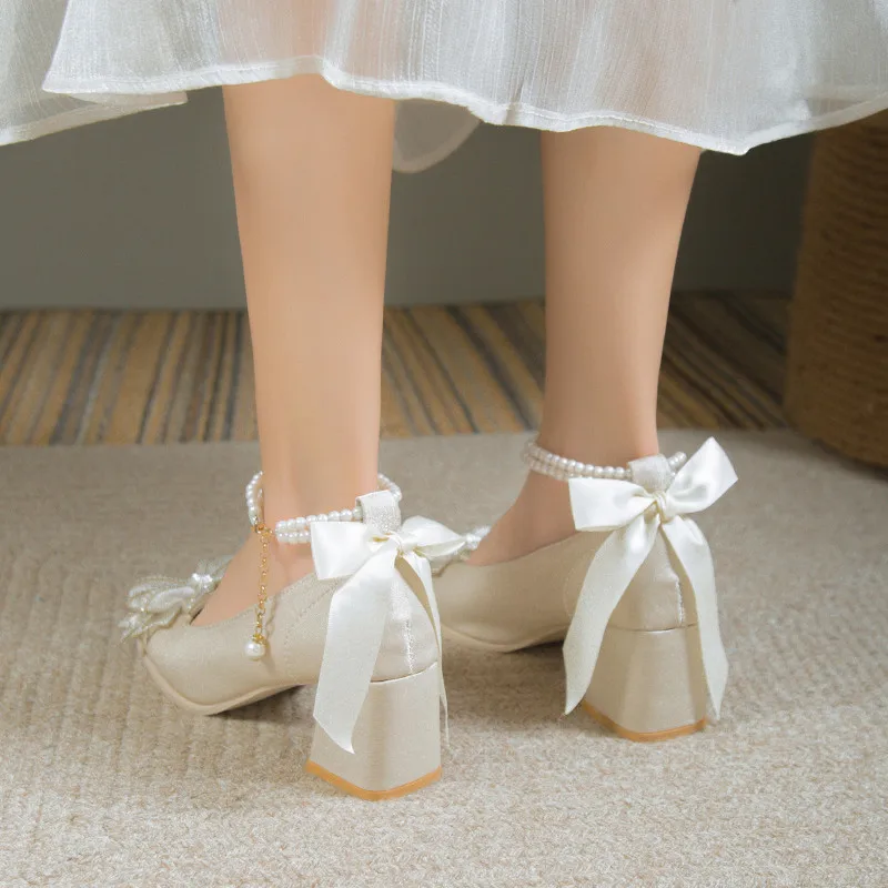 Фирменные туфли-лодочки для похудения 2024 милые бежевые босоножки на высоком