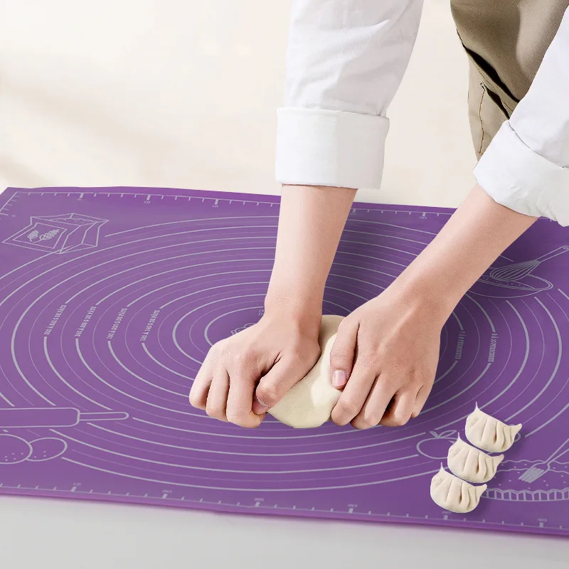 

Extra Large Baking Mat Silicone Pad Sheet Baking Mat for Rolling Dough Pizza Dough Non-Stick Maker Holder Kitchen Tools 45x60cm